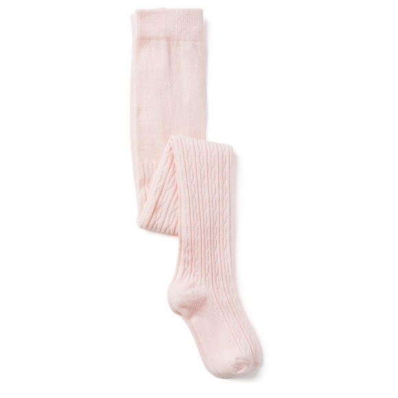 NWOT Janie and Jack Girl Petal Pink Cable Knit Tight - Picture 1 of 9
